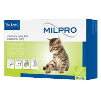 Milpro Film-Coated Tablets for Cats and Kittens (VIRBAC)